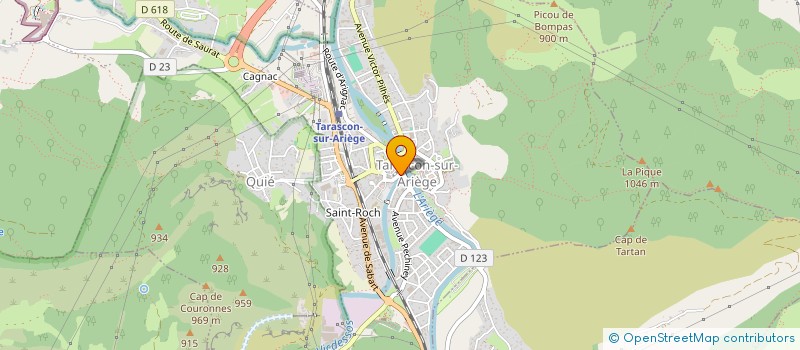 localisation de l'entreprise OVALIE EXPERTISE à TARASCON-SUR-ARIEGE