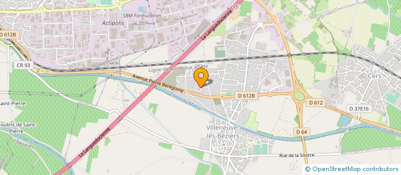 localisation de l'entreprise OVALIE FROID à VILLENEUVE-LES-BEZIERS