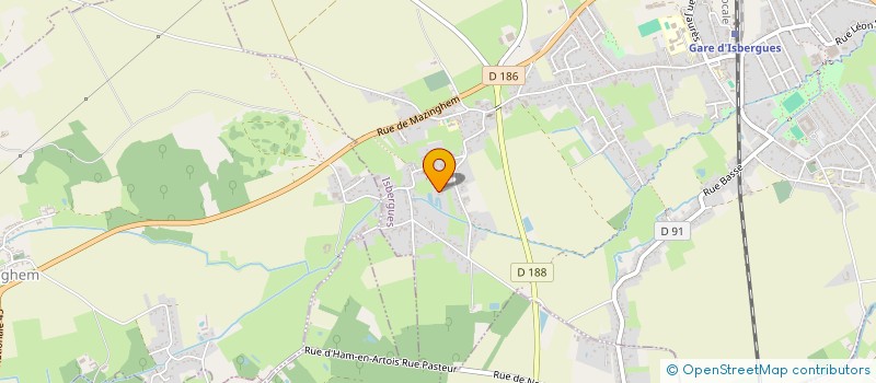 localisation de l'entreprise OVALIE ISBERGUOISE  ISBERGUES
