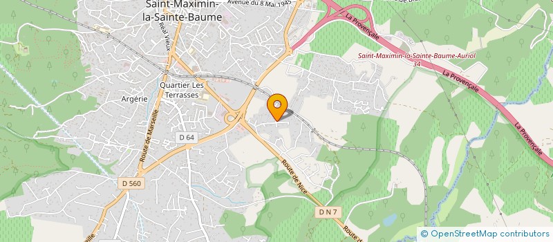localisation de l'entreprise OVALIE OUVERTURES à SAINT-MAXIMIN-LA-SAINTE-BAUME
