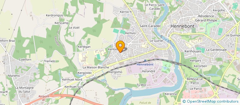 localisation de l'entreprise OVALIMMO AAF  HENNEBONT