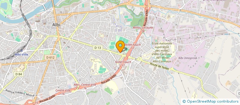 localisation de l'entreprise OVALLIA à ALBI