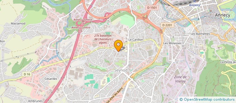 localisation de l'entreprise OVALLO à ANNECY