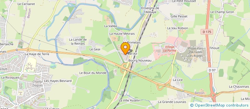 localisation de l'entreprise OVALT à BETTON