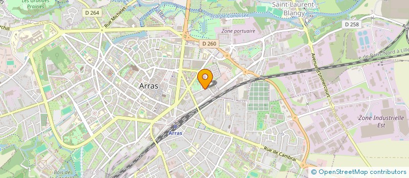 localisation de l'entreprise OVAMAC à ARRAS