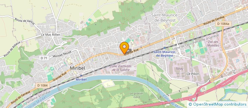 localisation de l'entreprise OVATA à MIRIBEL