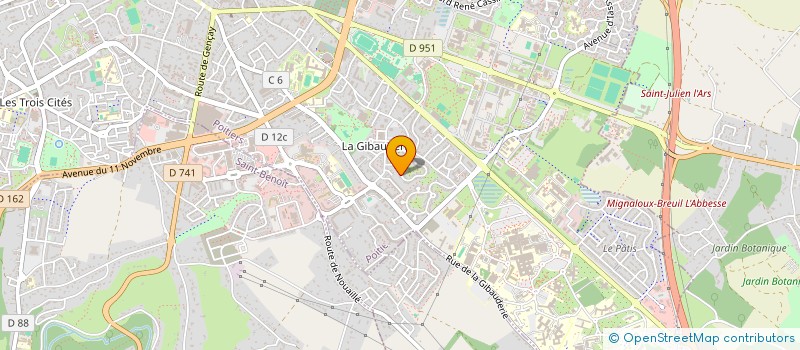 localisation de l'entreprise OVATIO CHANTEURS DE LA PAROLE à POITIERS