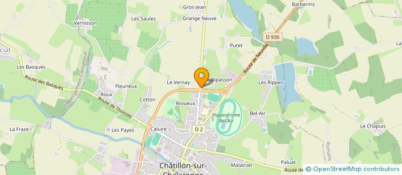 localisation de l'entreprise OVE à CHATILLON-SUR-CHALARONNE