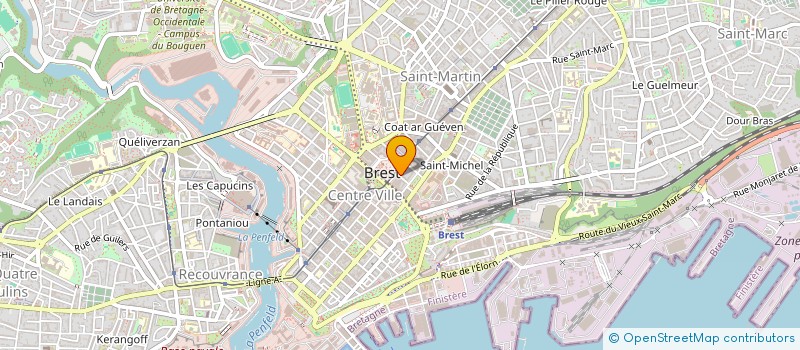 localisation de l'entreprise OVEBAC  BREST