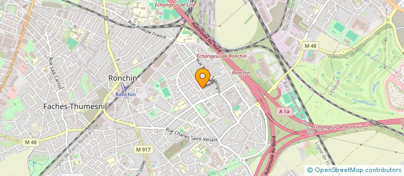 localisation de l'entreprise OVELINE  RONCHIN