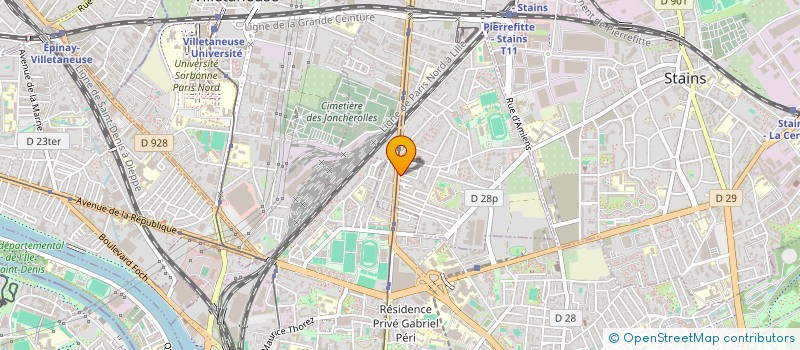 localisation de l'entreprise OVEMA à PIERREFITTE-SUR-SEINE