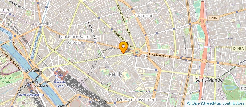 localisation de l'entreprise OVER COM à PARIS