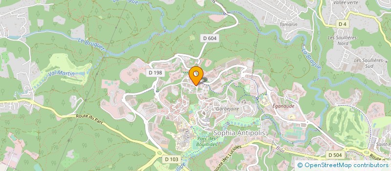 localisation de l'entreprise OVER-LINK à VALBONNE