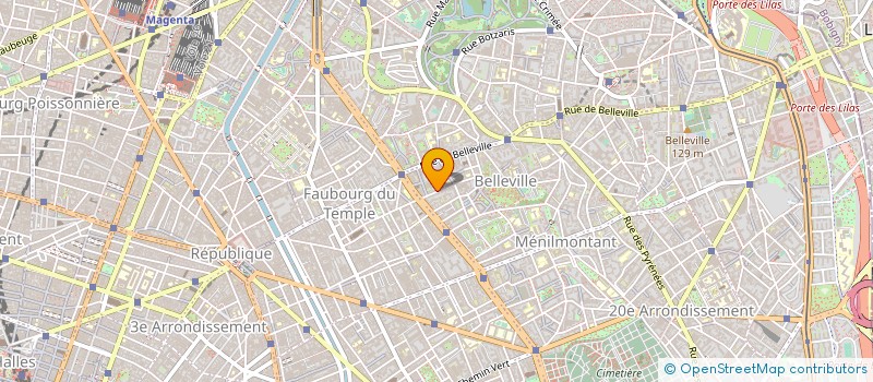 localisation de l'entreprise OVER THE MOON PRODUCTIONS  PARIS