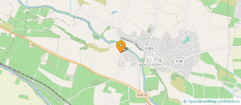 localisation de l'entreprise OVER THE WATER  PENNAUTIER