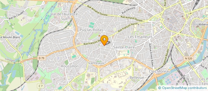 localisation de l'entreprise OVERDRIVE PRODUCTION à LIMOGES