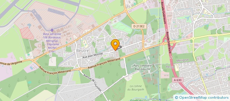 localisation de l'entreprise OVERDRIVE RB  MERIGNAC