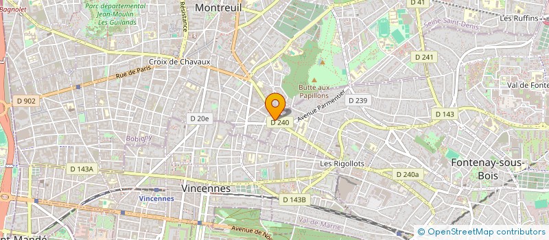 localisation de l'entreprise OVERGROUND à MONTREUIL