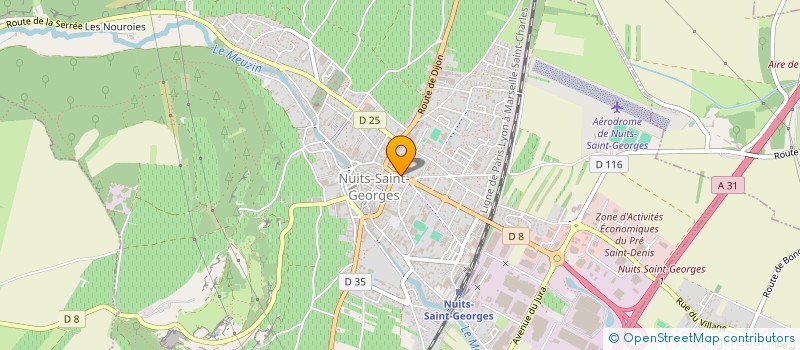localisation de l'entreprise OVERINVEST à NUITS-SAINT-GEORGES
