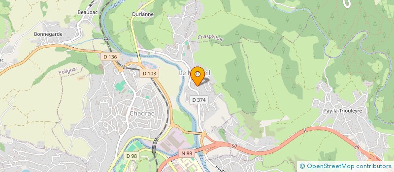 localisation de l'entreprise OVERIP  LE MONTEIL