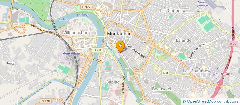 localisation de l'entreprise OVERLAB  MONTAUBAN