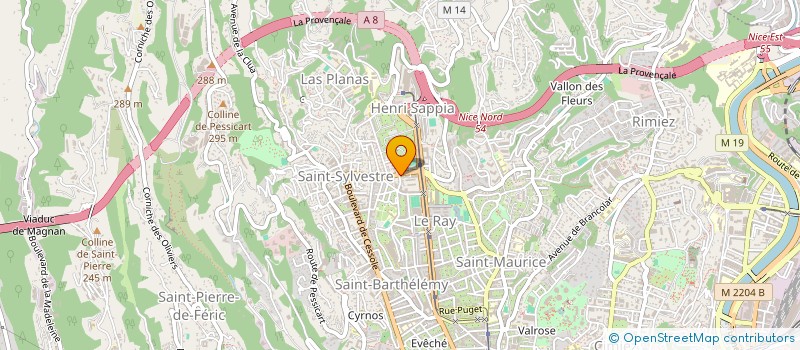 localisation de l'entreprise OVERLAB'S à NICE