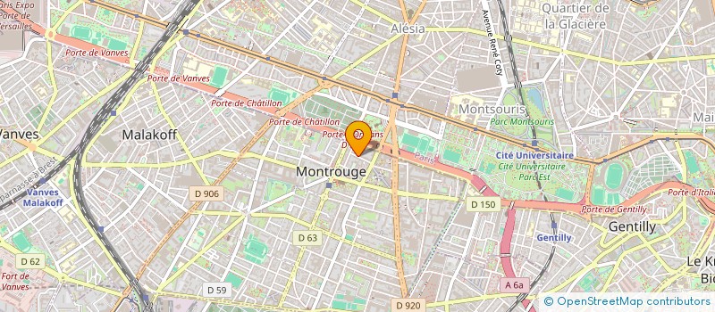 localisation de l'entreprise OVERLEAF  MONTROUGE