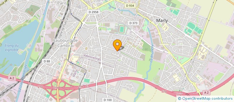 localisation de l'entreprise OVERNEO  VALENCIENNES