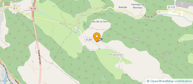 localisation de l'entreprise OVERO à PRADIERES