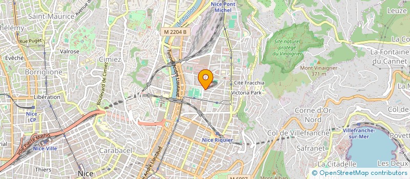 localisation de l'entreprise OVEROCK  NICE