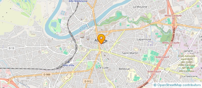 localisation de l'entreprise OVEROSEF à ALBI