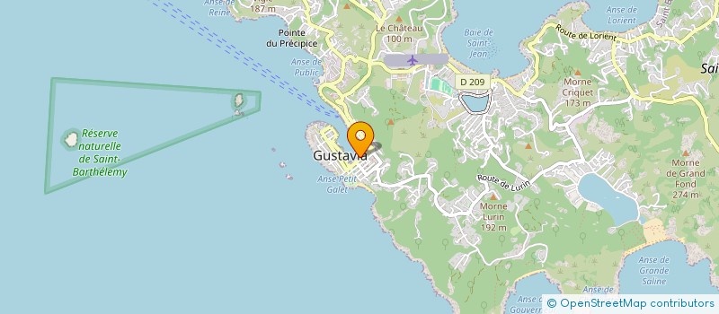 localisation de l'entreprise OVERSEAS à SAINT BARTHELEMY