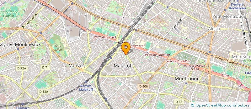 localisation de l'entreprise OVERSEAS COMMUNICATION à MALAKOFF
