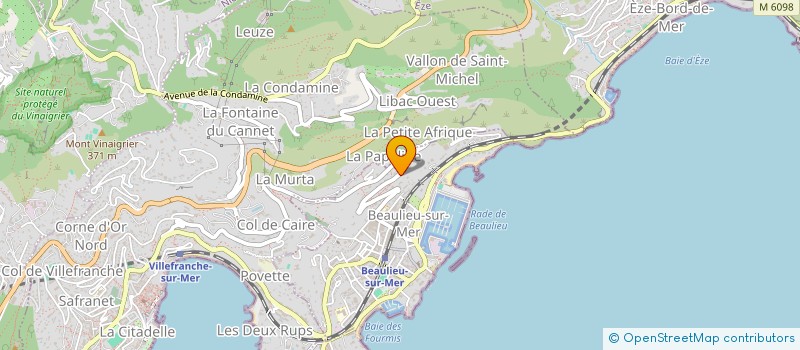 localisation de l'entreprise OVERSEAS ESTATE à BEAULIEU-SUR-MER