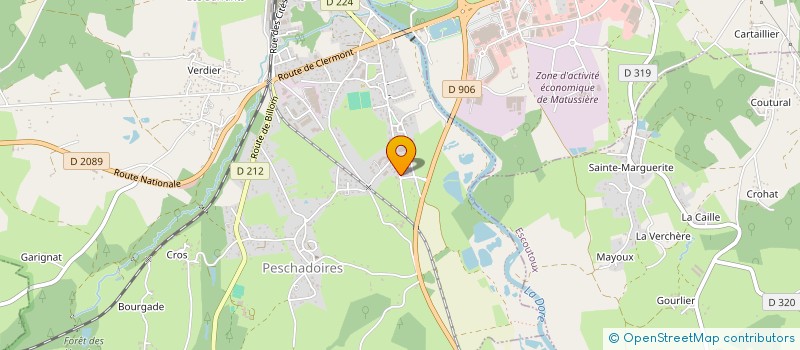 localisation de l'entreprise OVERSEE à PESCHADOIRES