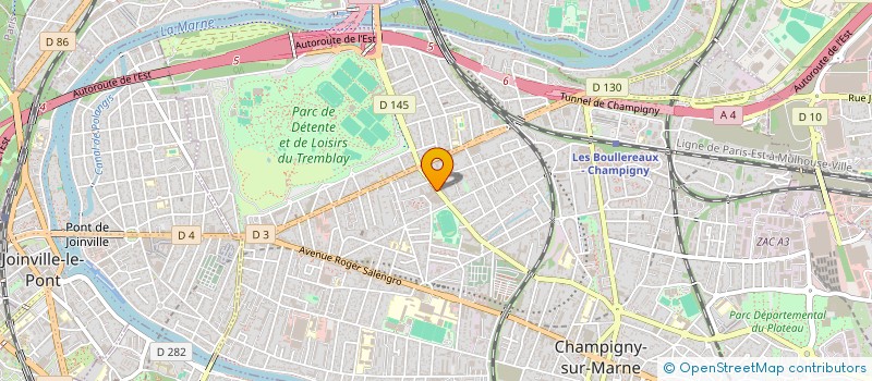 localisation de l'entreprise OVERSIZE à CHAMPIGNY-SUR-MARNE
