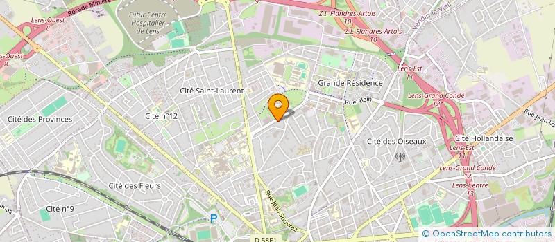 localisation de l'entreprise OVERVIEW FRANCE  LENS