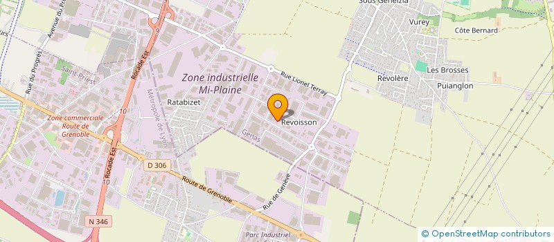 localisation de l'entreprise OVGA  GENAS