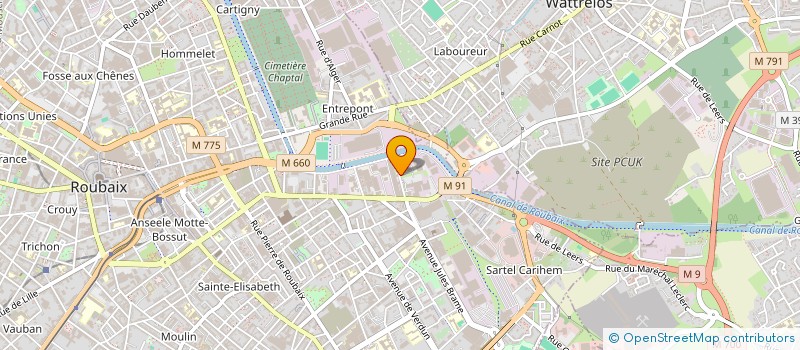 localisation de l'entreprise OVH  ROUBAIX