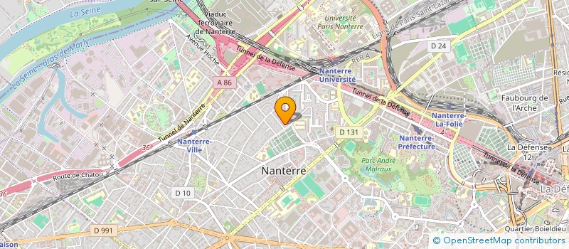 localisation de l'entreprise OVIE à NANTERRE
