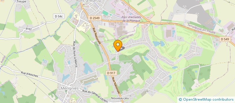 localisation de l'entreprise OVIGNEUR INVEST à MERIGNIES