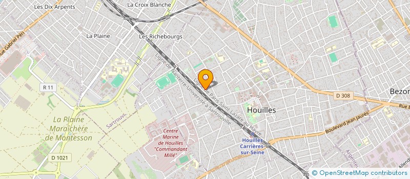 localisation de l'entreprise OVIL'BIEN-ETRE  HOUILLES