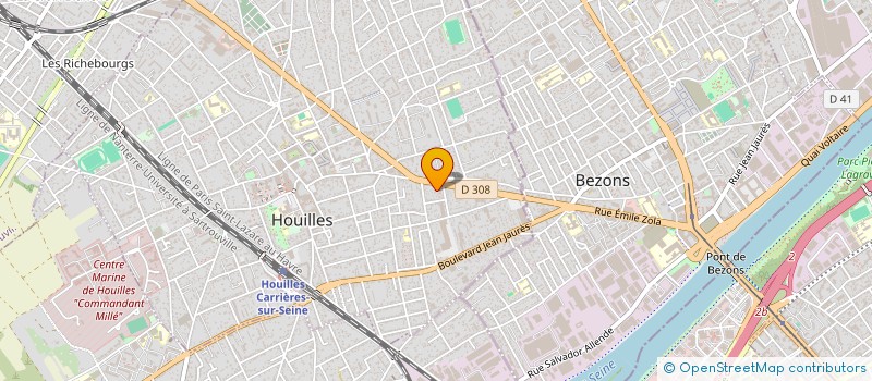 localisation de l'entreprise OVILLE SIGNALETIQUE  HOUILLES