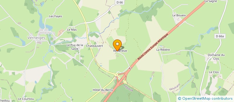 localisation de l'entreprise OVINS CREUSE  NOUHANT