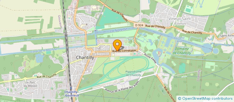 localisation de l'entreprise OVIOSE à CHANTILLY