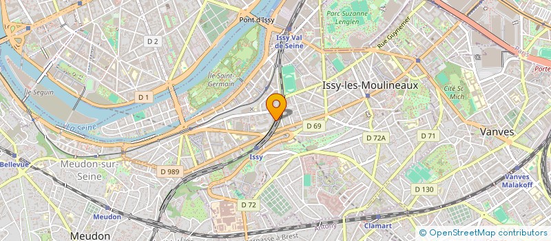 localisation de l'entreprise OVISIO à ISSY-LES-MOULINEAUX