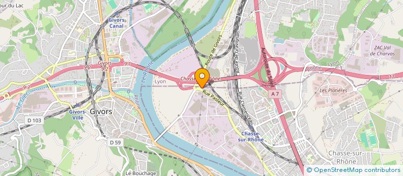 localisation de l'entreprise OVISION CSR LYON SUD à CHASSE-SUR-RHONE