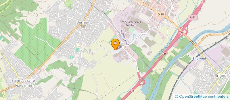 localisation de l'entreprise OVIVO FRANCE SAS à BERNIN