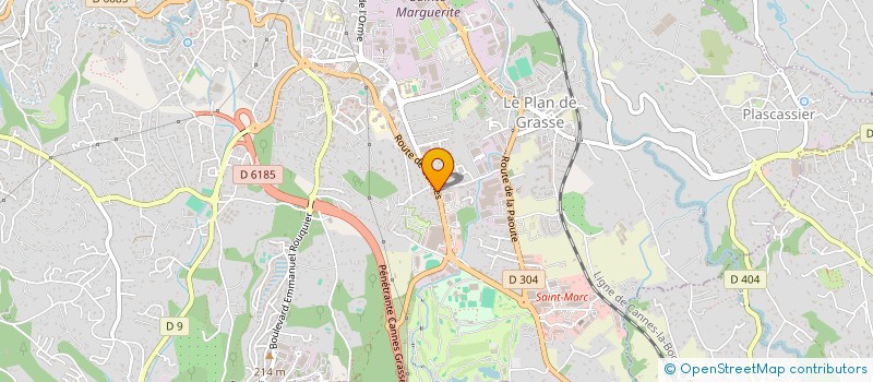 localisation de l'entreprise OVL  GRASSE