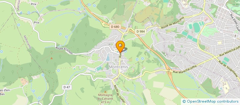 localisation de l'entreprise OVM 1  MONTCENIS